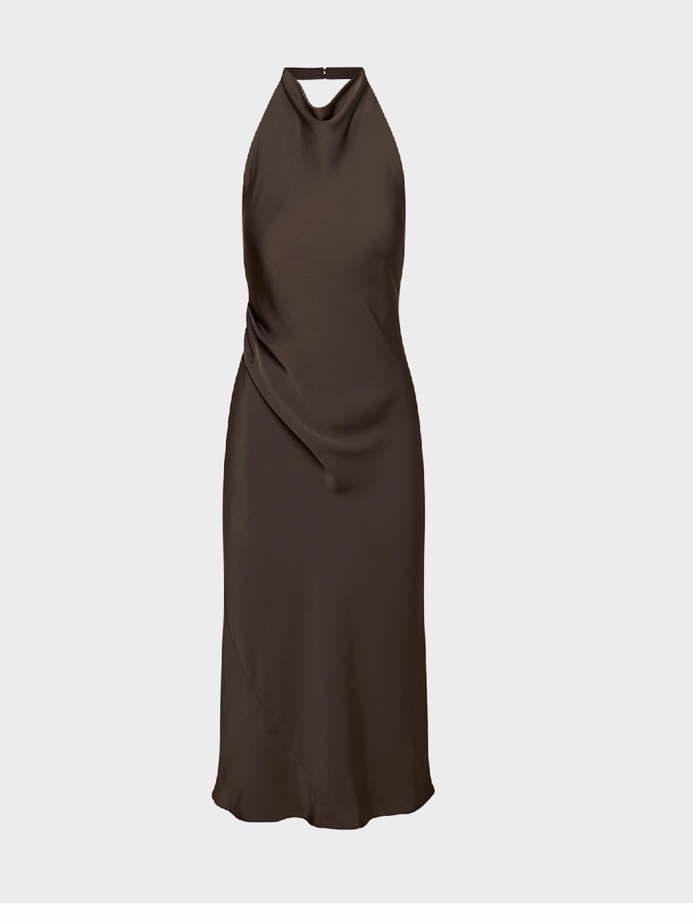 Aritzia Brown Halter Maxi Dress